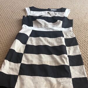 Karen Millen Black and White Striped Dress